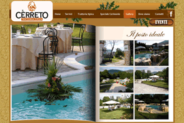 Il Cerreto Eventi, sito web con album fotografico