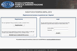 Web application MINISTERO INTERNO SSPAL